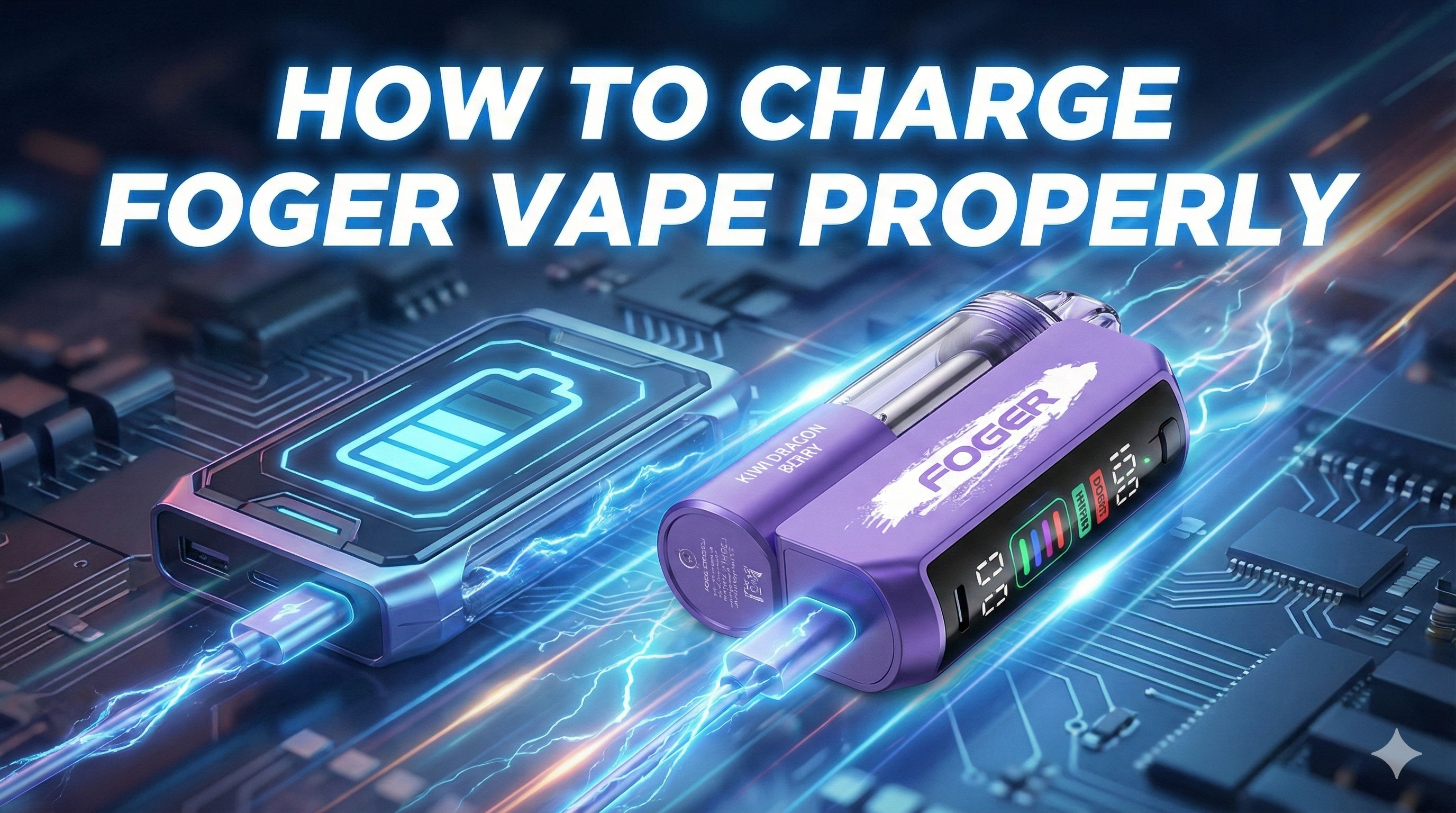 elf bar vape uk How to Charge Foger Vape Safely and Properly – JellyPuffs