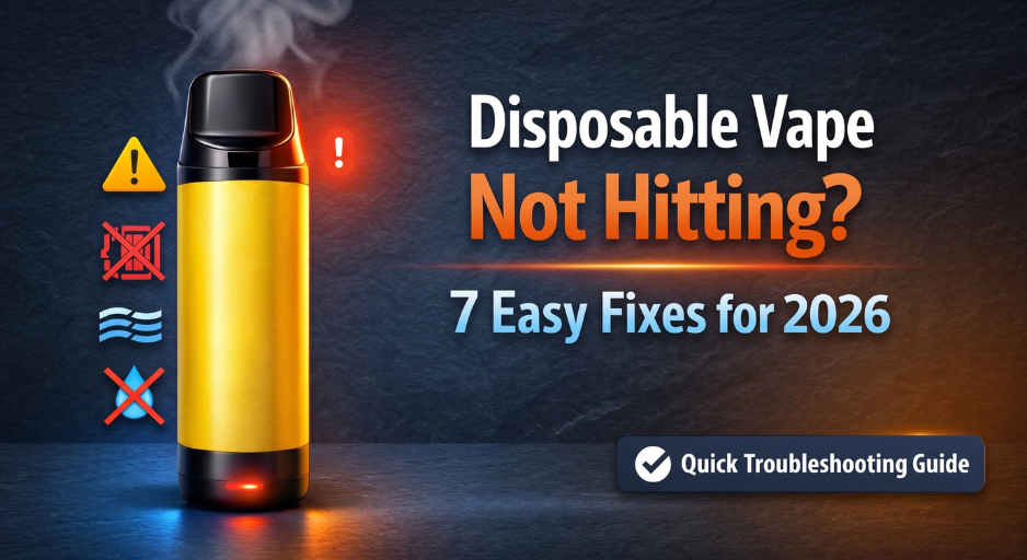Disposable Vape Not Hitting? 7 Easy Fixes for 2026