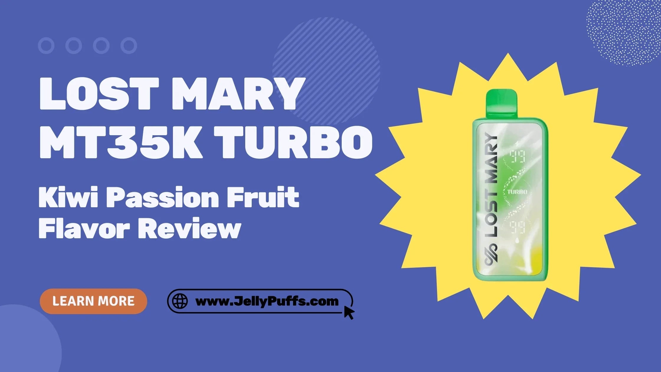 Kiwi Passion Fruit — Lost Mary MT35k Turbo Disposable Vape Flavor Review