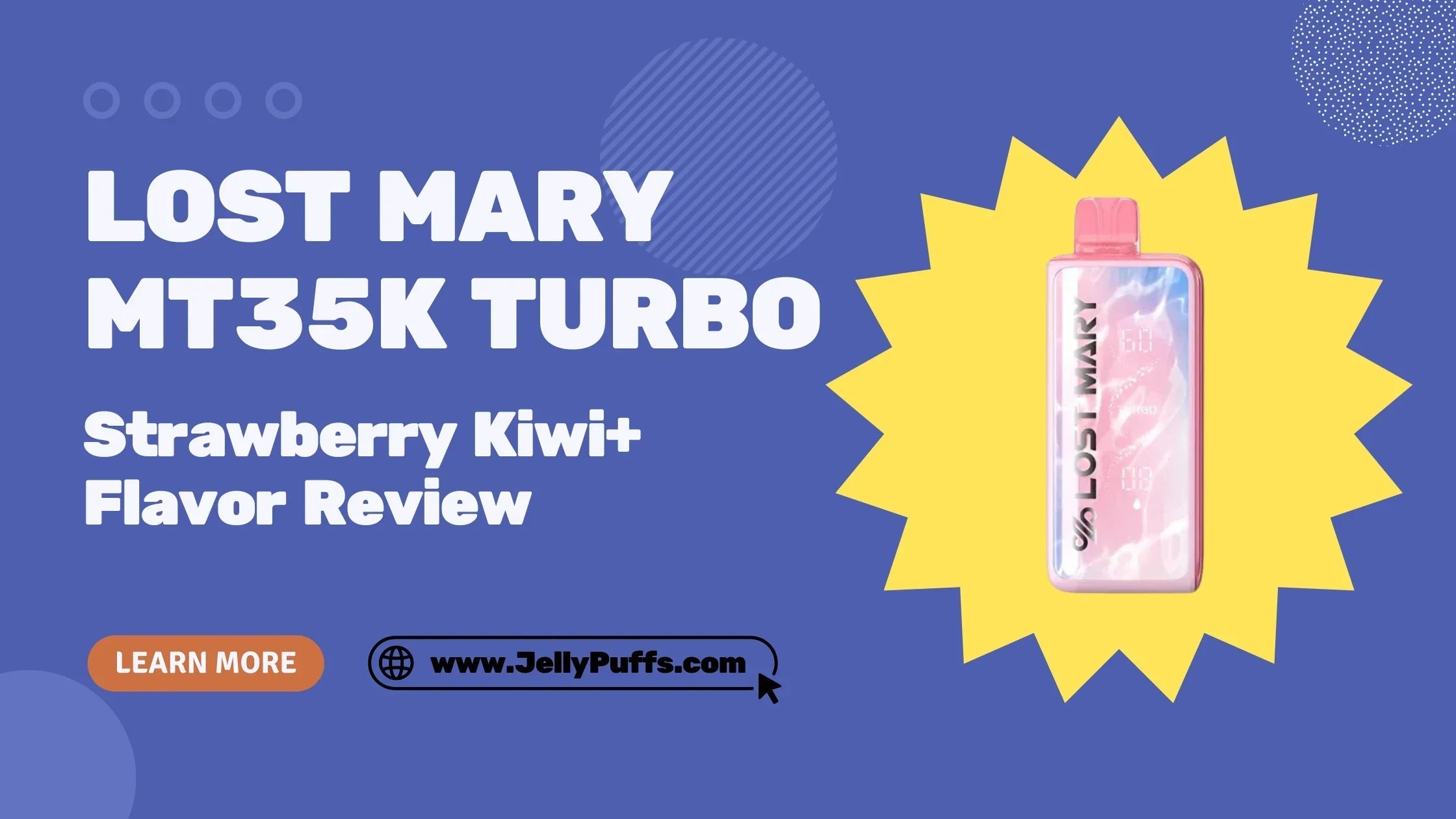 Strawberry Kiwi+ — Lost Mary MT35k Turbo Flavor Review