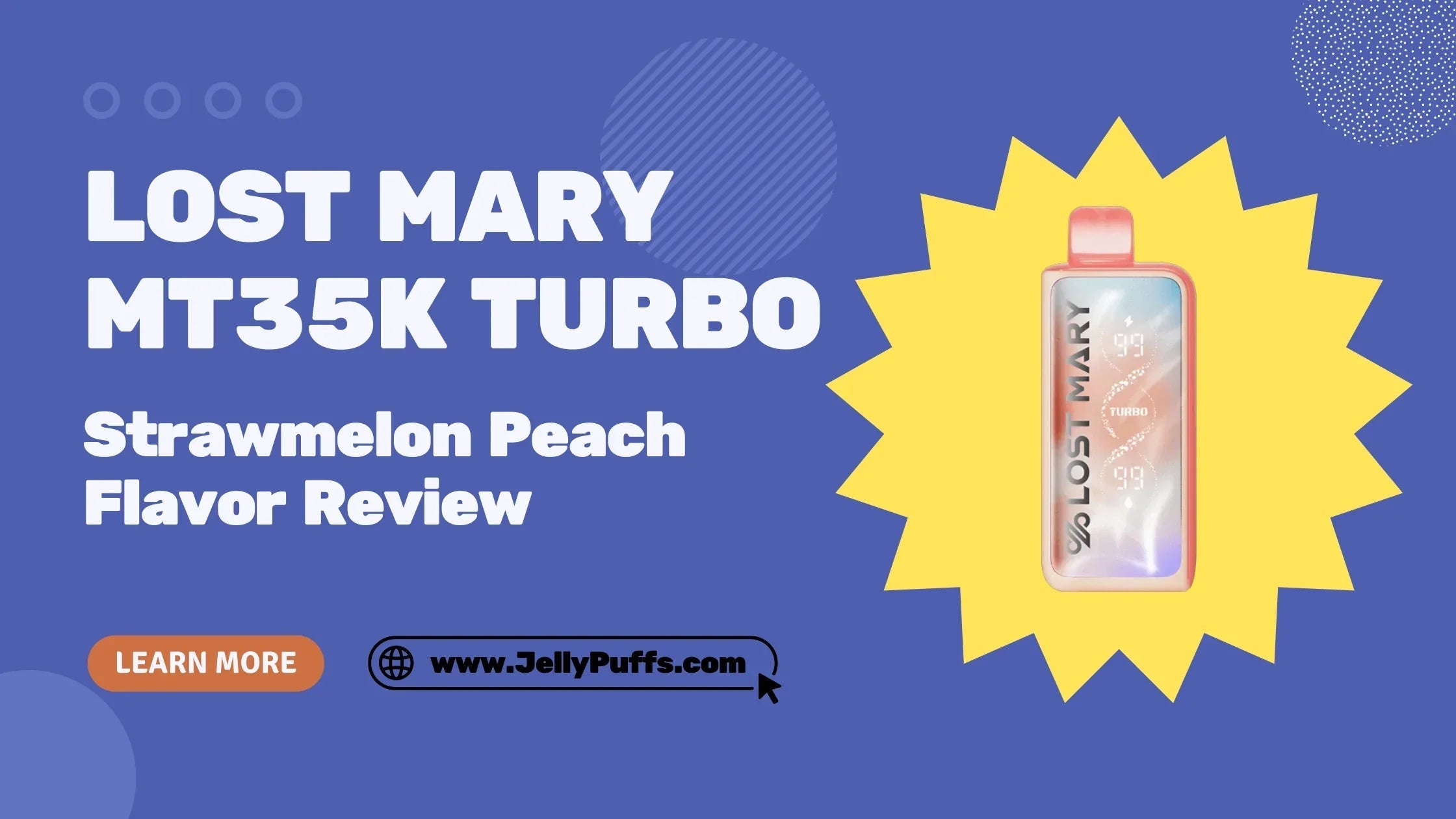 Strawmelon Peach Lost Mary MT35k Turbo Flavor Review Strawmelon Peach Lost Mary MT35k Turbo Flavor Review