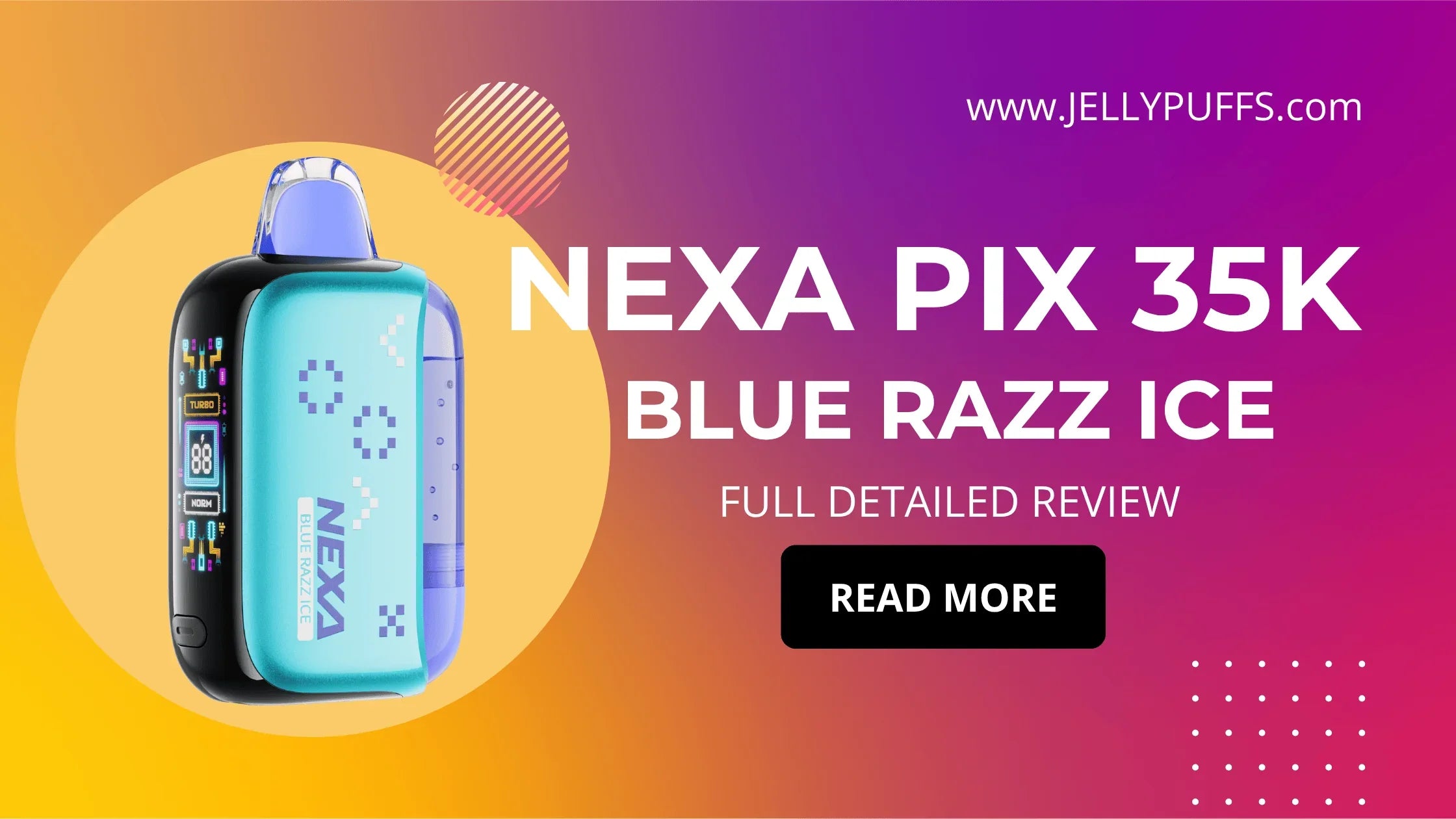 Blue Razz Ice - NEXA PIX 35k Disposable Vape Flavor Review