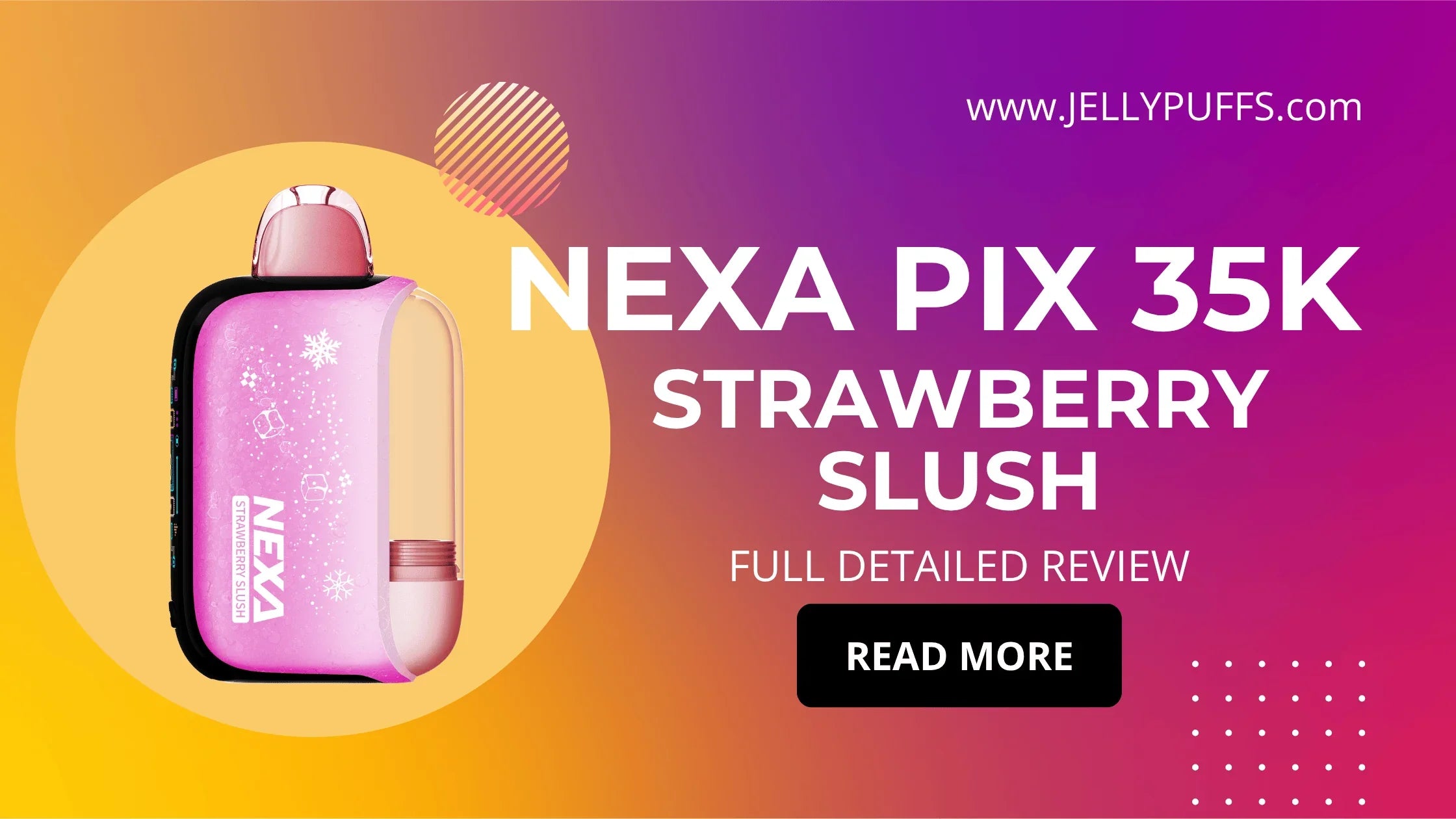 Strawberry Slush - NEXA PIX 35k Disposable Vape Flavor Review