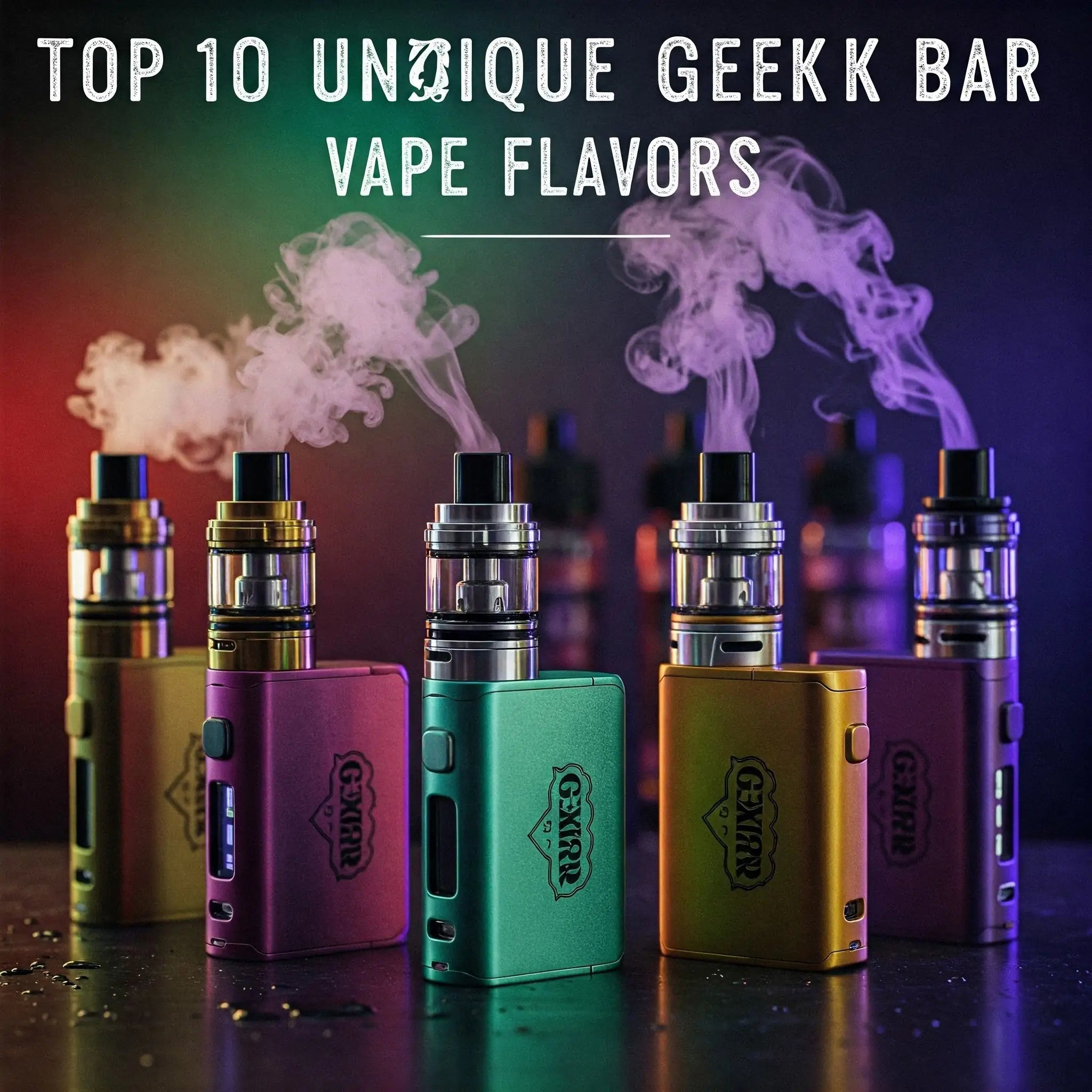 Top 10 Unique Geek Bar Flavors: Bold & Creative Vape Picks JellyPuffs