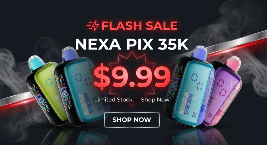 NEXA PIX 35K On Sale for $9.99 — Full Flavor Lineup at JellyPuffs