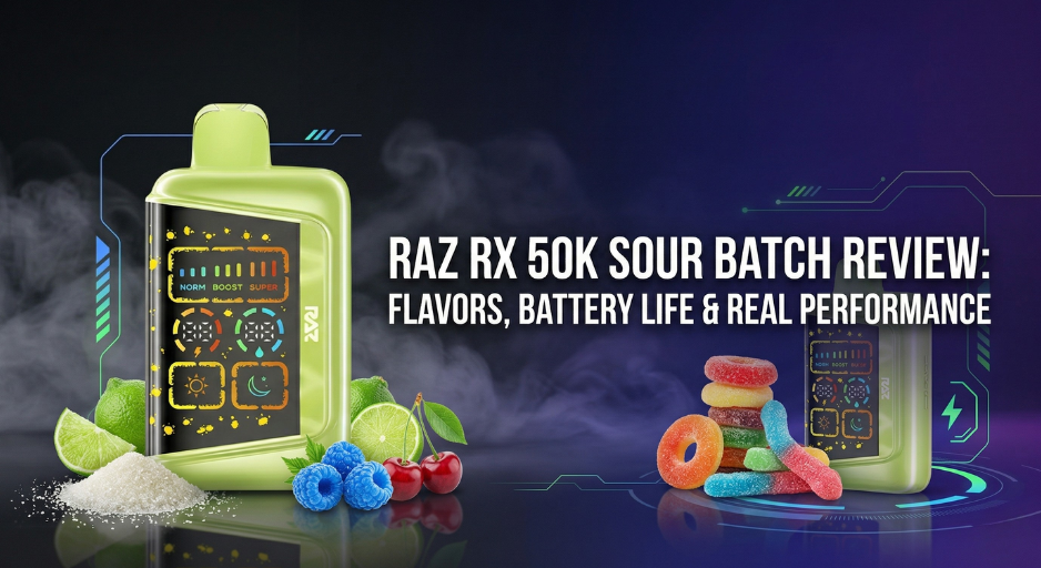 RAZ RX 50K Sour Batch Review: Flavors, Battery Life & Real Performance