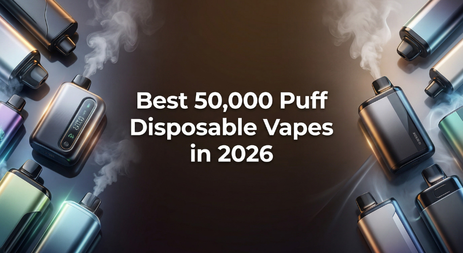 best vapes ranked 50,000 Puff Disposable in 2026: Top 8 – JellyPuffs woody Color:Midnight Blue foger vape clear flavor