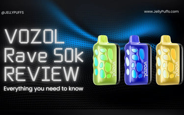 VOZOL Rave 50K Disposable Vape review with LED display and bold flavors
