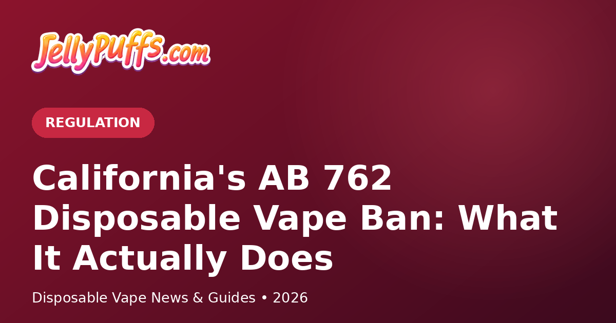 how old to buy a vape in california AB 762 Disposable Ban: What It Does – JellyPuffs Color:Deep Blue over-299 Wholesale Discount Price Vape