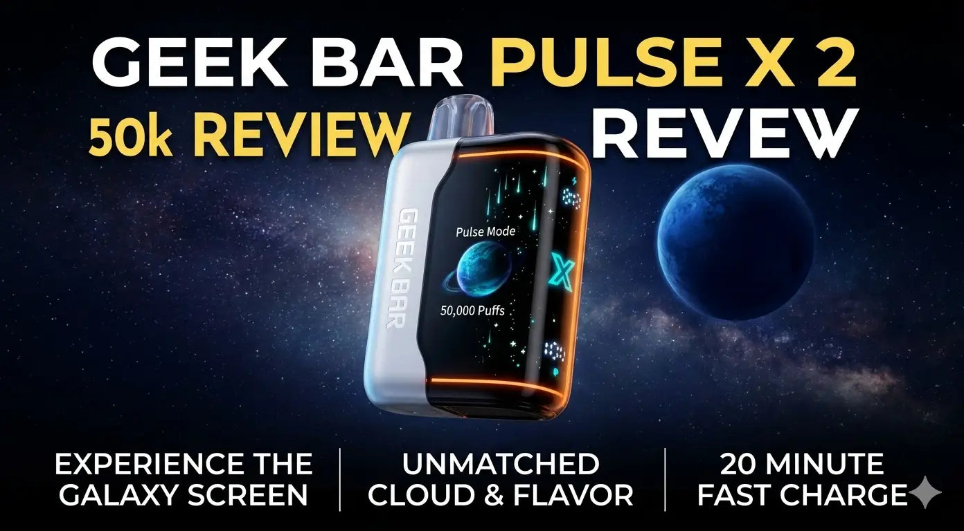 Geek Bar Pulse X 2 Review: 50,000 Puffs, Galaxy Cascade UI, and Dual Mode Power