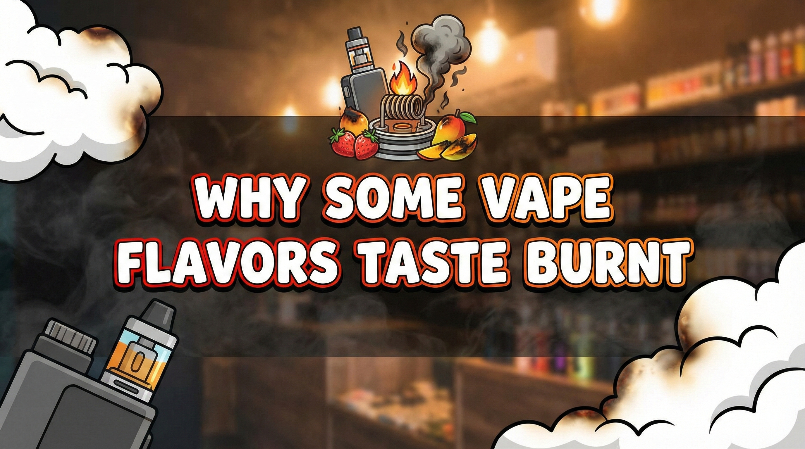Why Some Vape Flavors Taste Burnt