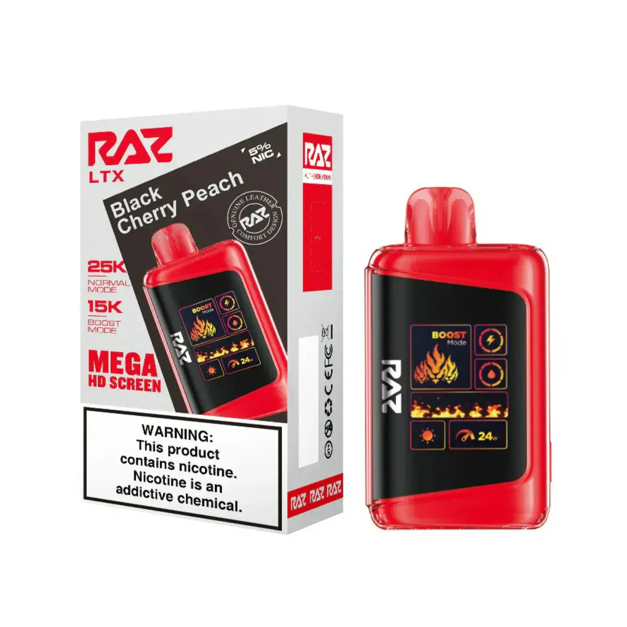 Black Cherry Peach – RAZ LTX DC25000 Disposable Vape