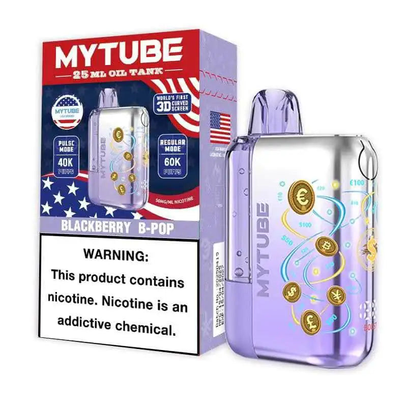 blackberry disposable vape B-Pop MyTube Ultra 60K – JellyPuffs Flavors:Red Bang 12 Best Disposable Vapes Graham Twist RAZ TN9000