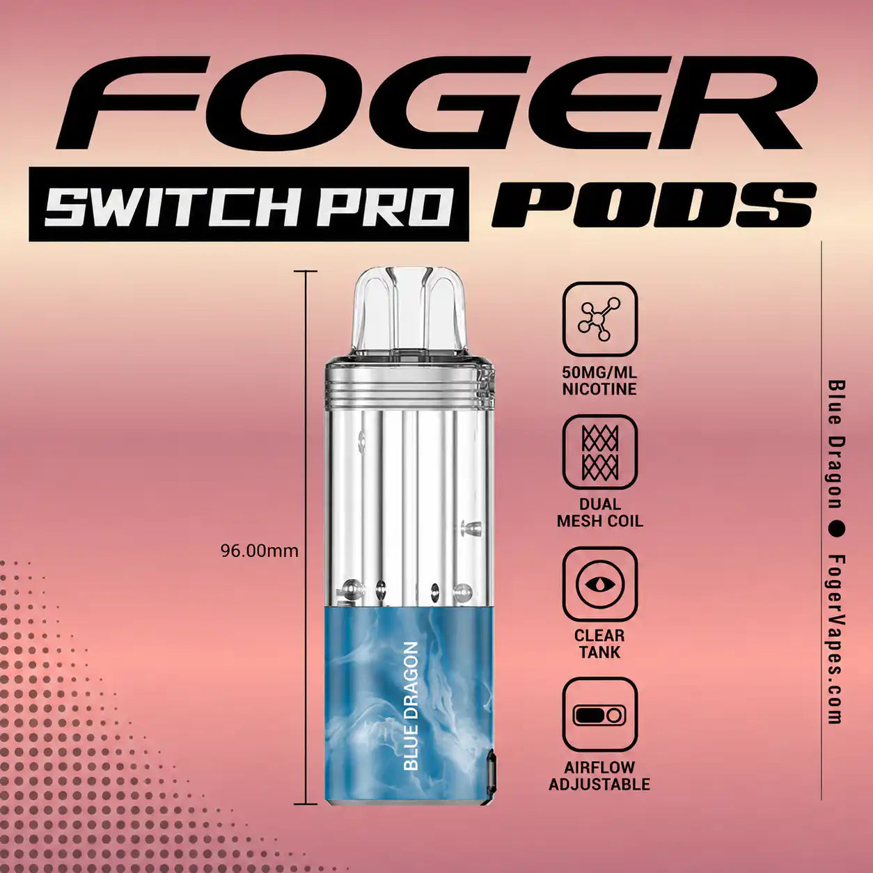 blue dragon vape – Foger Switch Pro 30K Pod Nic Free Flavor:Pink Kiwi Vuse Go Bedienungsanleitung Vuse