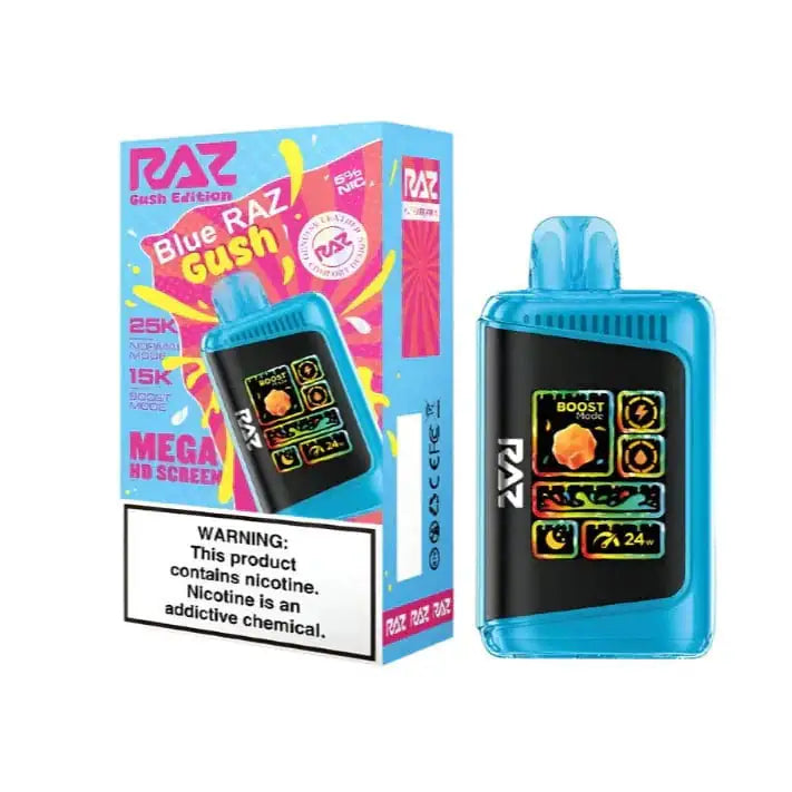raz ltx dc25000 disposable vape Blue Gush – RAZ precision airflow Flavor:Mystery Flavor - Indica Lost Mary MO5000 Disposable