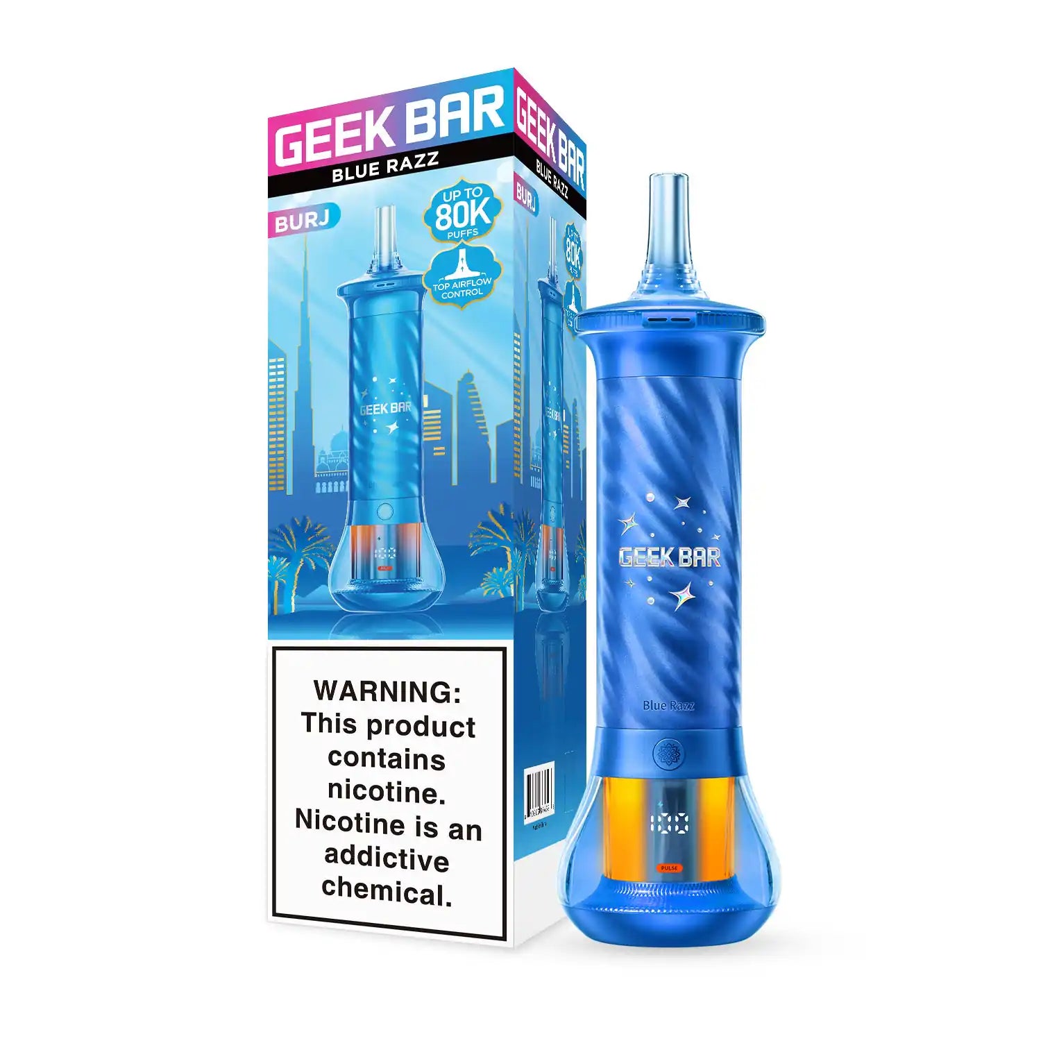 blue razz geek bar reddit Burj 80K E-Hookah Vape nic salts Vape Flavor:Juicy Peach Ice Strawberry Colada Geek Bar