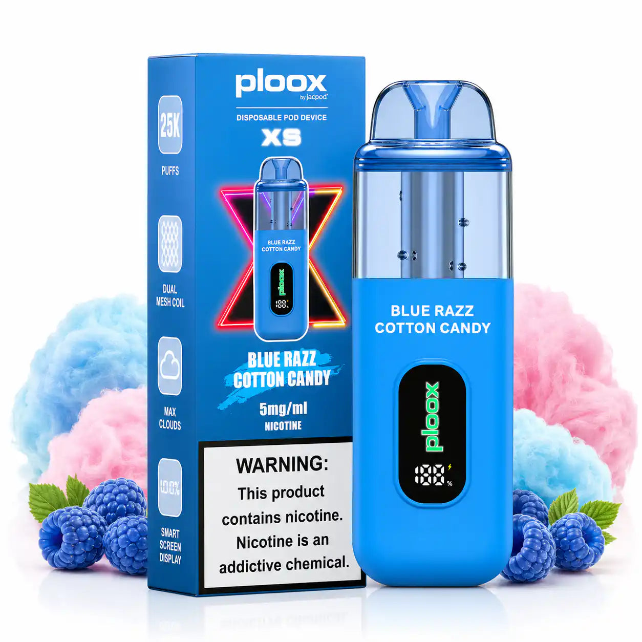 cotton candy vape disposable Blue Razz Ploox XS 25k E-Hookah 0.5% – JellyPuffs Al Fakher Crown Bar Filter Bottle Size: 10ml Select Flavor ::Apple Berry Blast