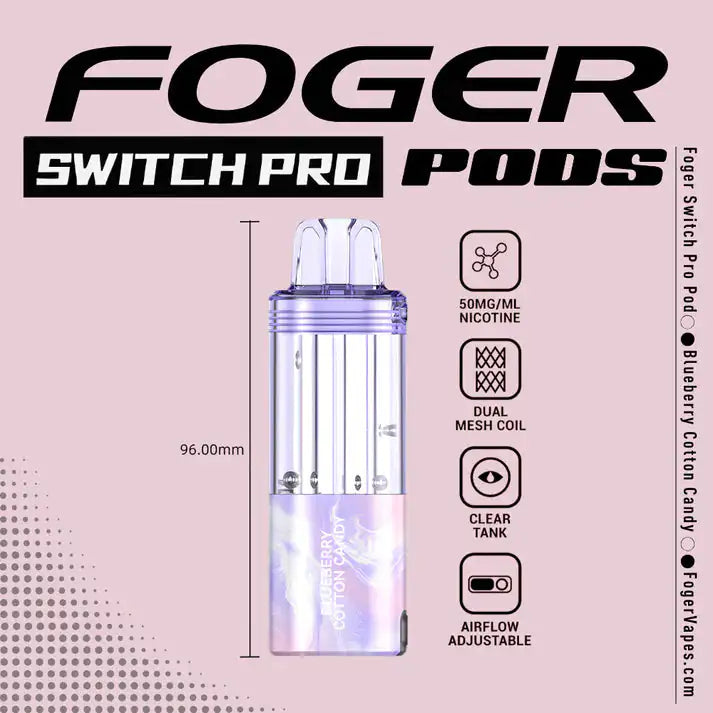 foger pods. Blueberry Cotton Candy – Switch Pro 30K Pod discontinued Select Flavor ::Cool Mint Find Your Vuse Pod
