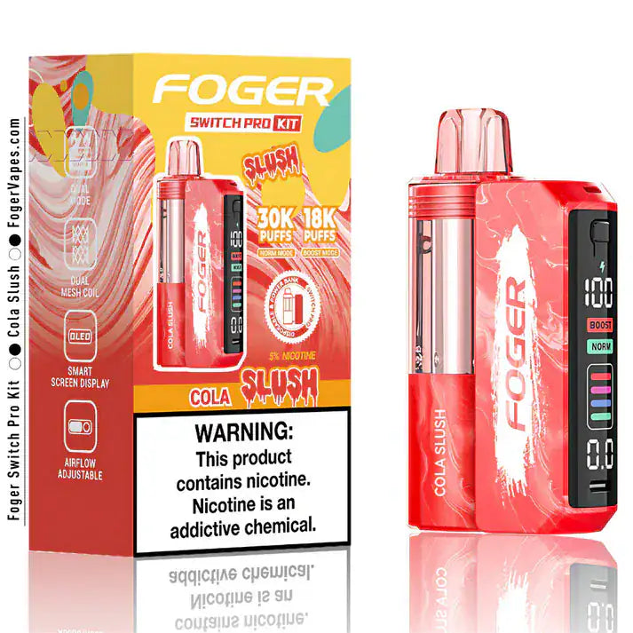 foger vape display screen Cola Slush – Switch Pro 30K Disposable Kit $19.99 – JellyPuffs Vape Pods: Disposable flum pebble matcha nearby FLAVOR:MELON BERRIES
