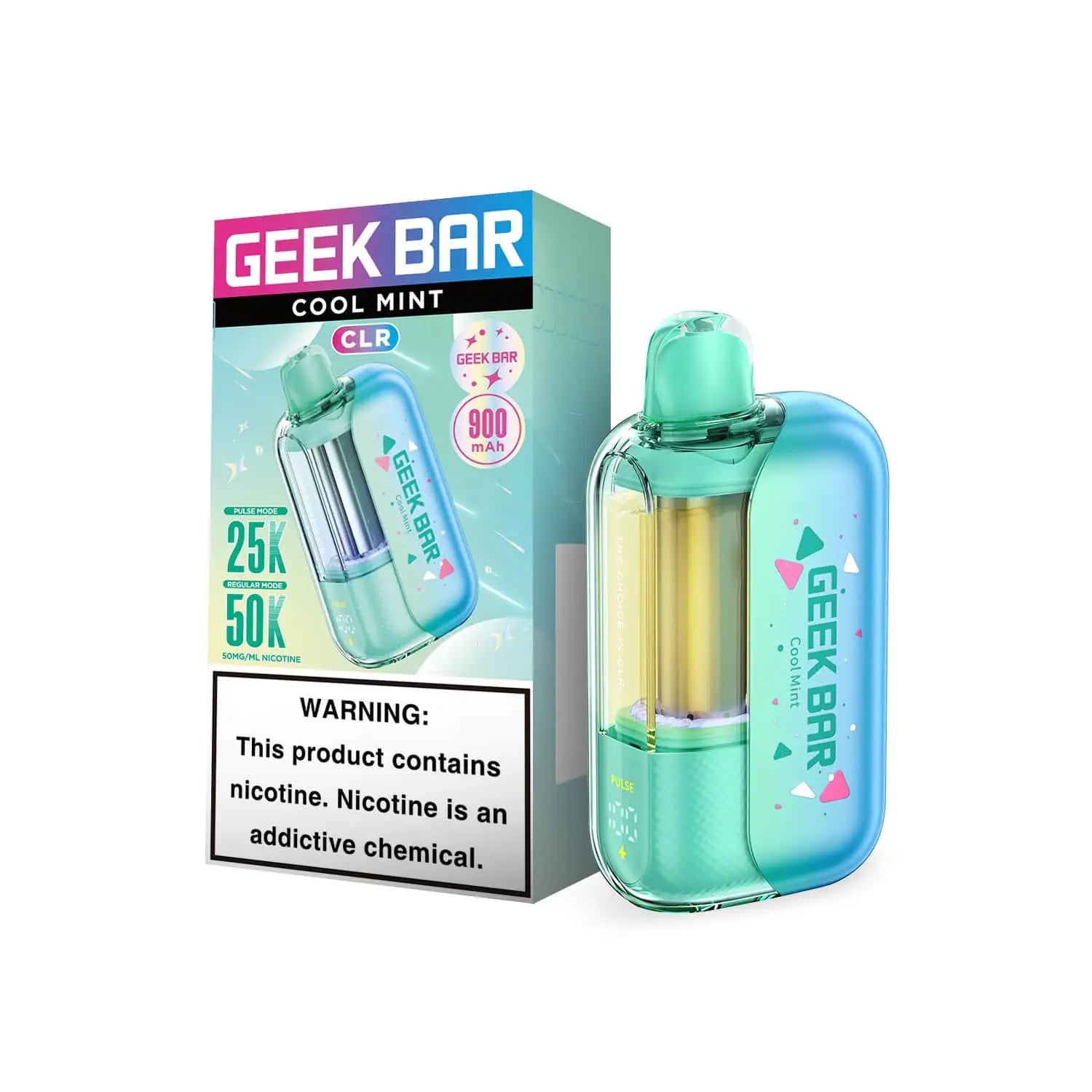 Cool Mint  Geek Bar CLR 50K Disposable Vape | JellyPuffs