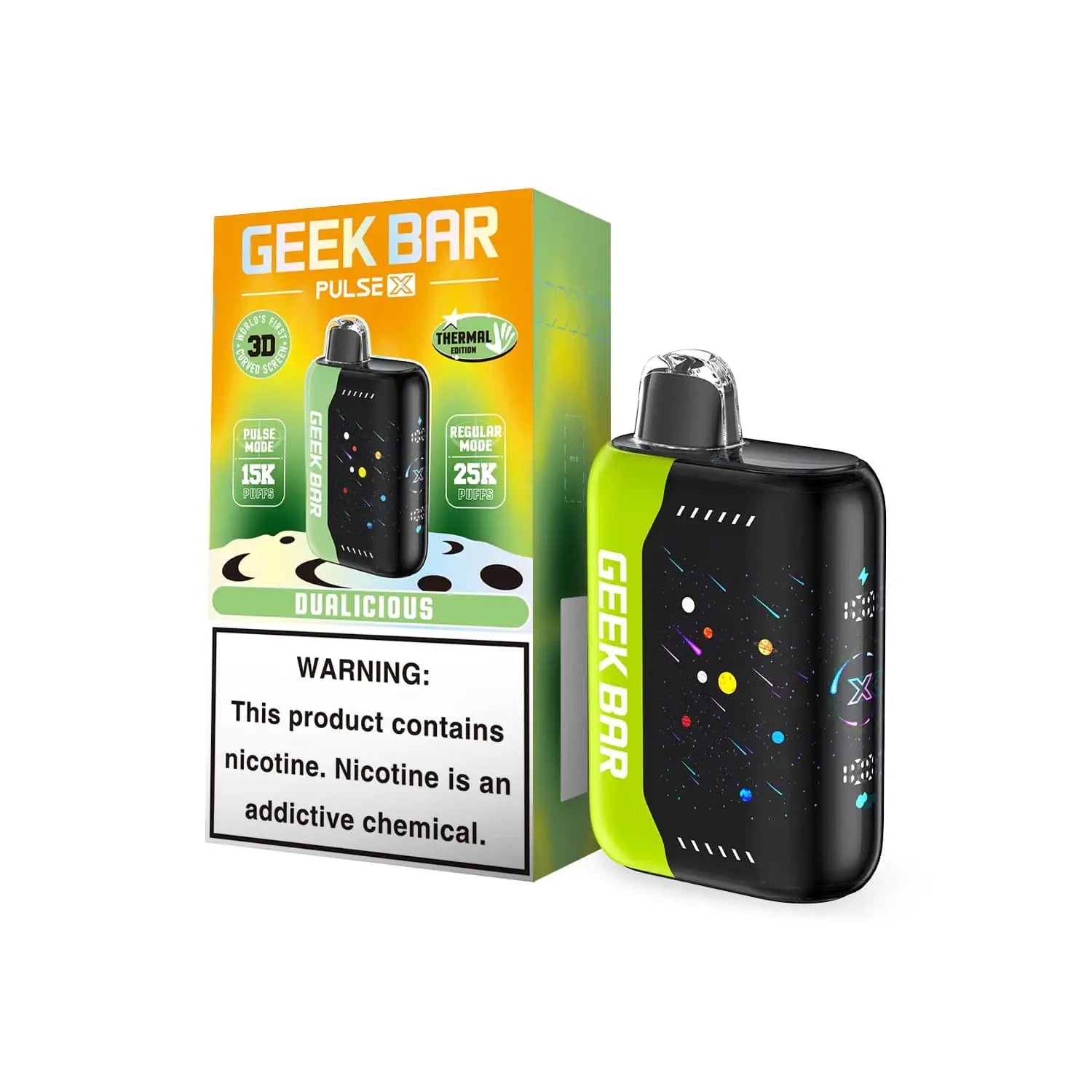 geek bar miami mint no nicotine Best GEEK BAR PULSE X Disposable Vape 25000 Puffs main image 1