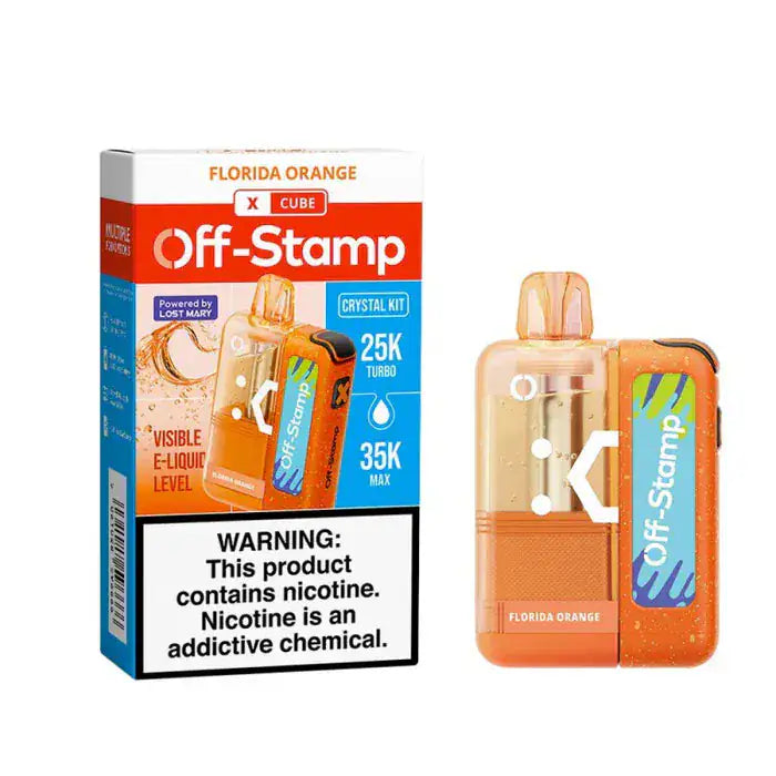 buy off stamp vape near me Florida Orange – Off-Stamp X-Cube Crystal 35K Kit Strength:1.6 % HVG Best Vape Tank For