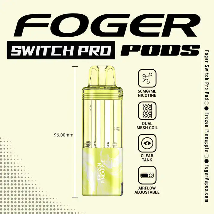 pineapple coconut foger pod Frozen – Switch Pro 30K Color:Silver Blue 50mg smok power lock nord