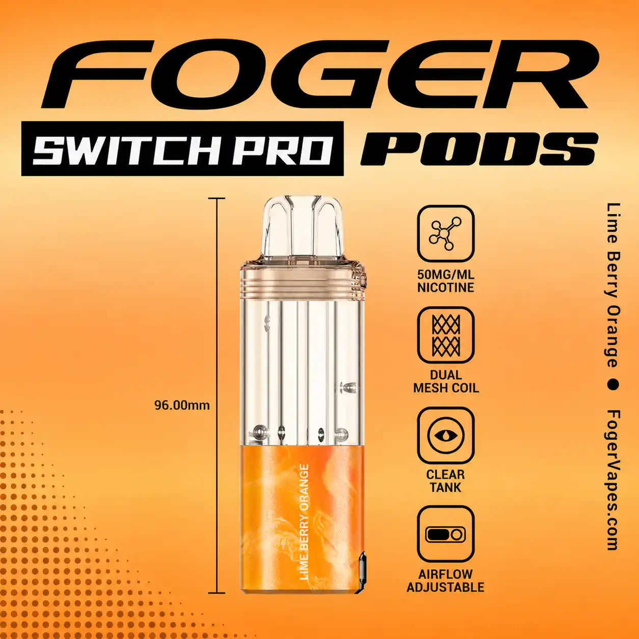 orange foger vape Lime Berry – Switch Pro 30K Pod Blue Zkittlez - THC Ridgeway dispensary Nic Strength:25mg