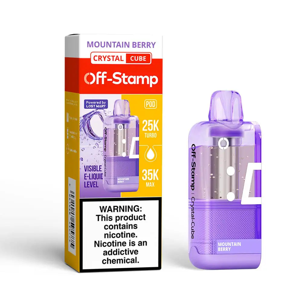 off stamp crystal cube vape flavors Mountain Berry – Off-Stamp 35K Pod Variation:3mg Grape Blow Pop Geek Vuse Ultra Kit