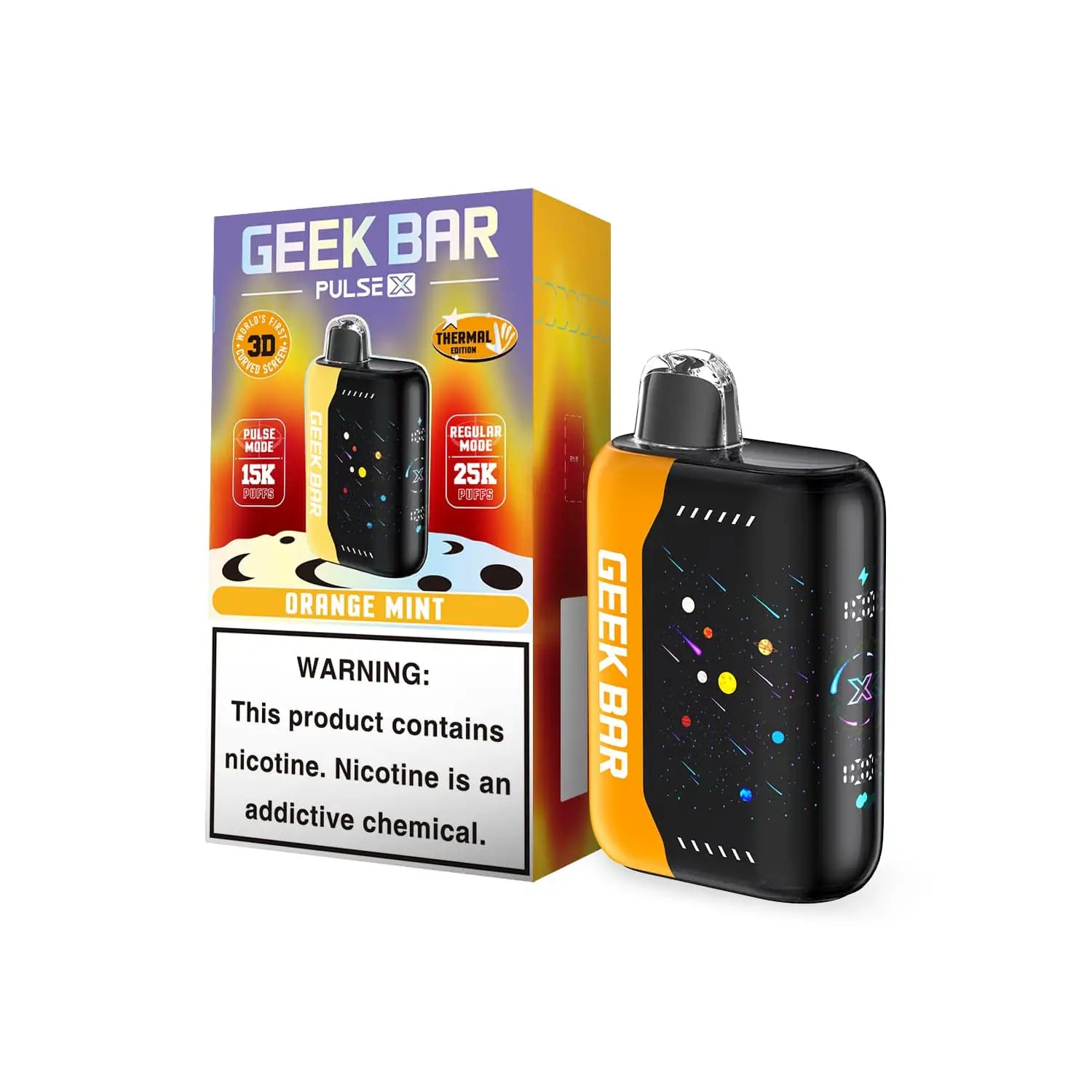 geek vapes disposable Orange Mint Bar Pulse X 25K Vape – JellyPuffs Flavor:Euphoria Pudding (EXOTIC EDITION) RAZ TN9000 Zero Nicotine Best Nicotine-free Menthol Vape