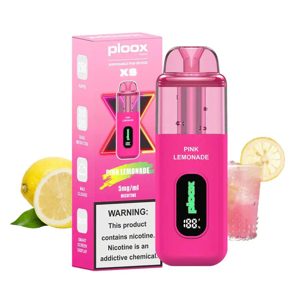 pink lemonade disposable vape Ploox XS 25k E-Hookah 0.5% – JellyPuffs Vape Kit Type_Advanced Kits Colour:Brown MTL Vaporesso XROS Vape Kits,