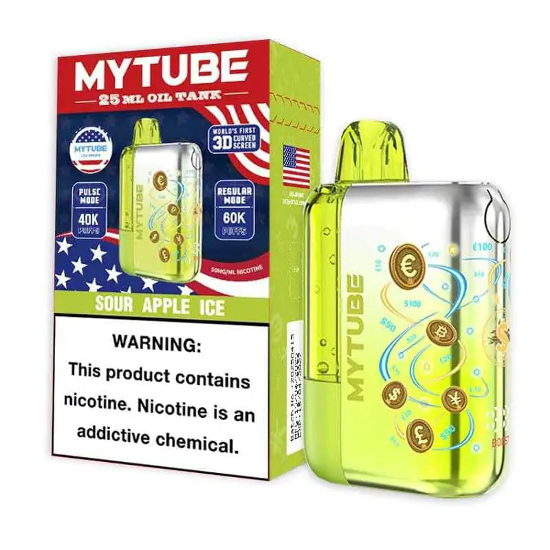 Sour Apple Ice MyTube Ultra 60K Disposable Vape Sour Apple Ice MyTube Ultra 60K Disposable Vape