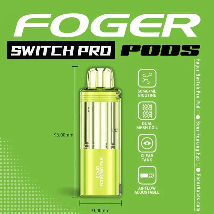 what flavor is sour fcuking fab foger – Switch Pro 30K Pod 2 Free Pod Packs FLAVOR:Ruby Green Vuse Reload Box Vape