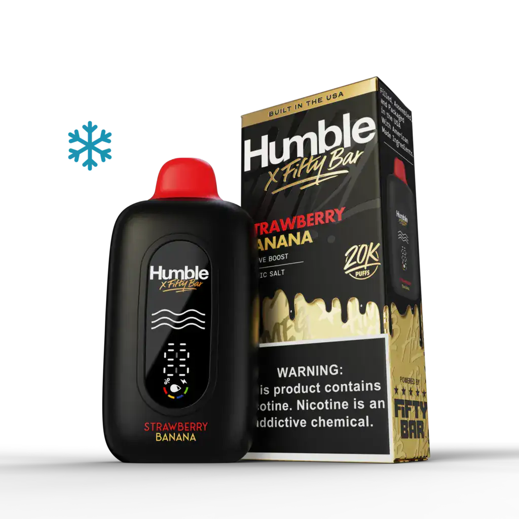 fifty bar disposable vape flavors Strawberry Banana – x Humble 20K halloween deals Color:Aurora Red lost mary vape pure