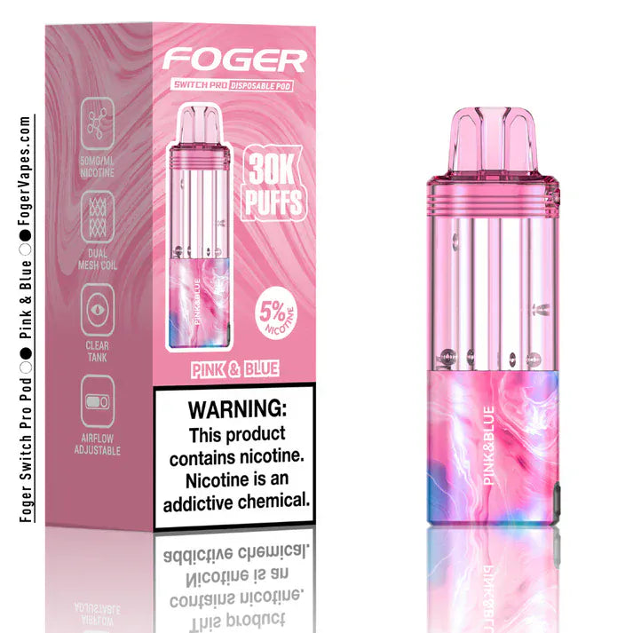 And Blue Flavor Foger Switch Pro Kit 30,000 Puffs Vape (Pink Lemonade Vape Kit Australia And Blue Flavor Foger Switch Pro Kit 30,000 Puffs Vape (Pink Lemonade Vape Kit Australia