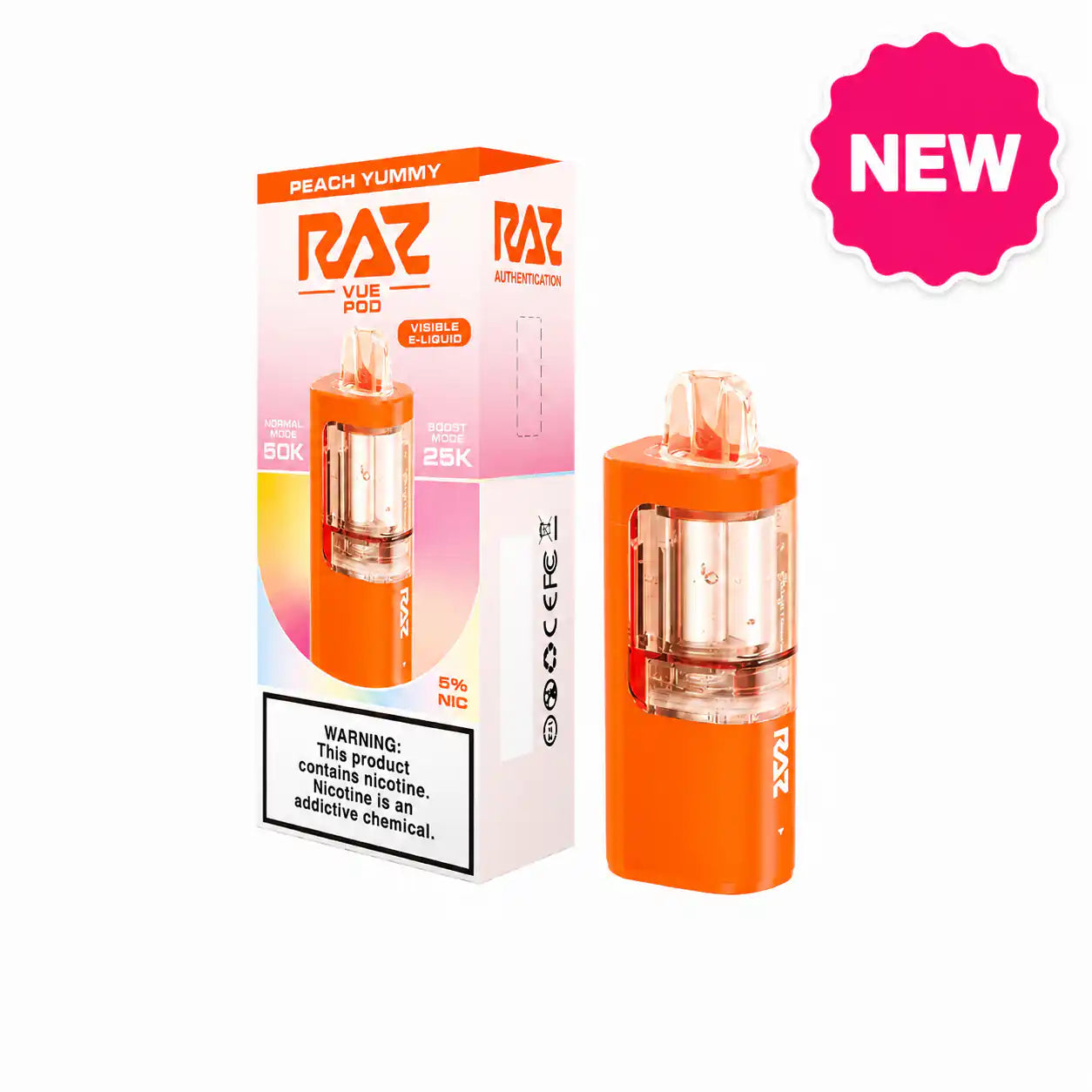 raz banana candy vape Peach Yummy Vue 50K Pod – 50,000 Puffs Flavor_Dessert Size:3 units sample pack (Random Color) Smooth 10000 Puffs Disposable