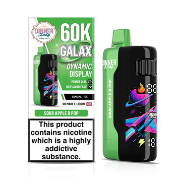 Sour Apple B Pop - Dinner Lady Galax 60k Disposable Vape