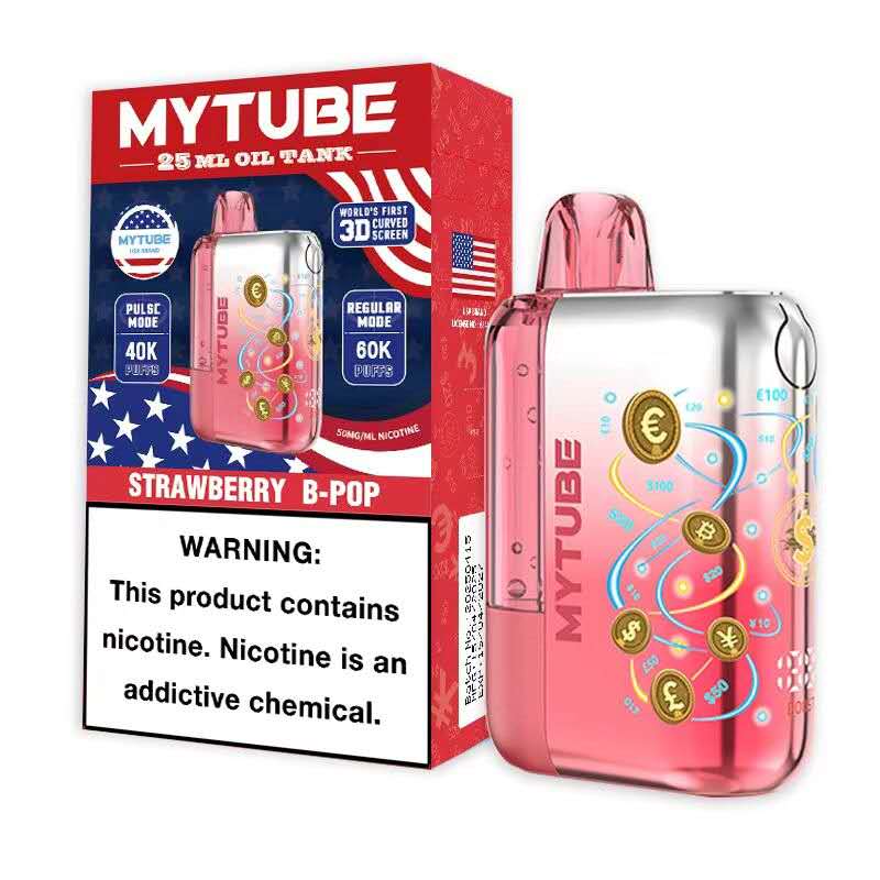 Strawberry B-Pop MyTube Ultra 60K Disposable Vape