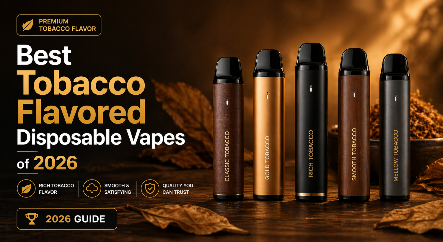 Best Tobacco Flavored Disposable Vapes of 2026, Ranked
