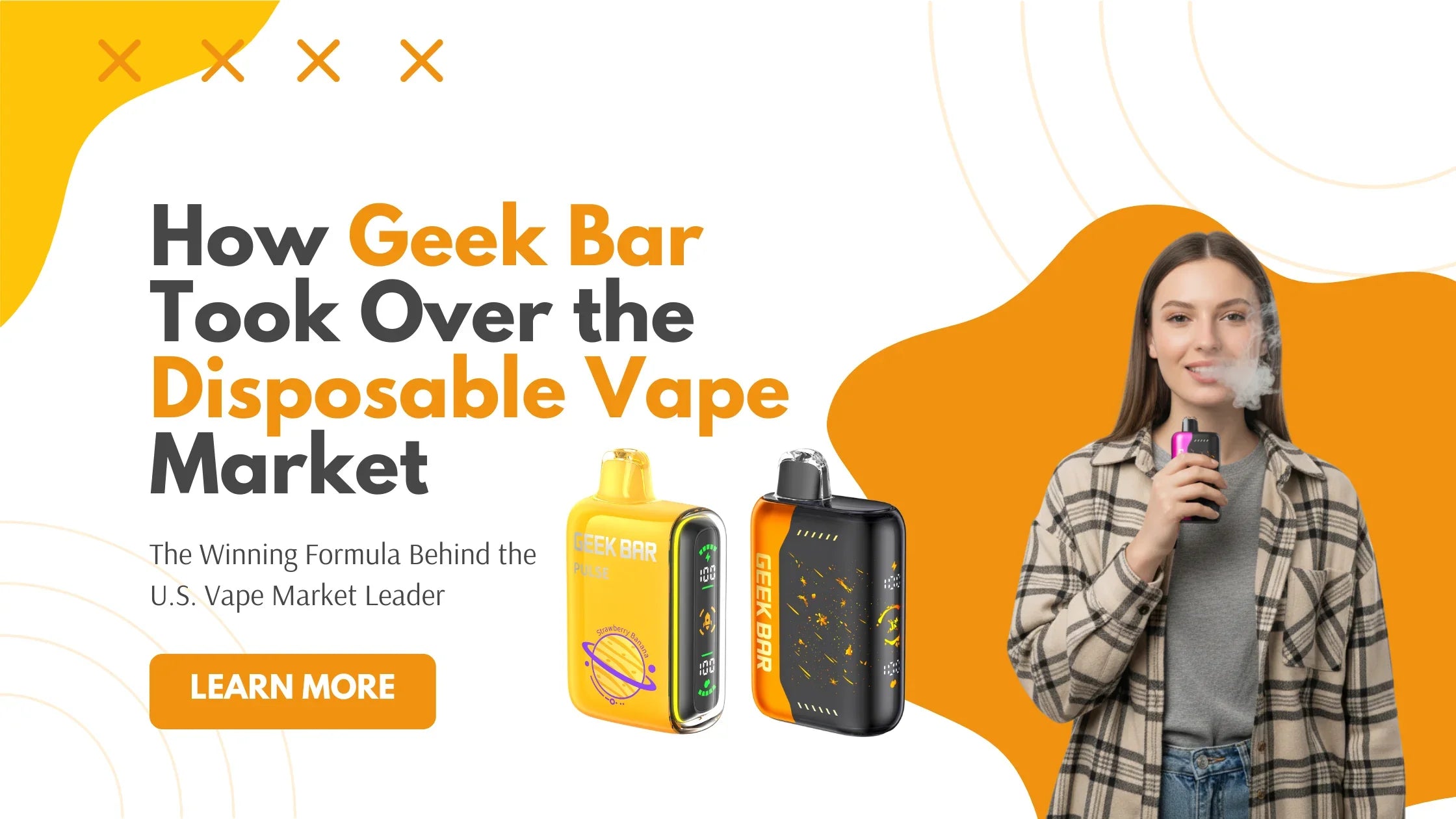 Geek Bar Pulse and Geek Bar Pulse X disposable vapes dominating the U.S. market