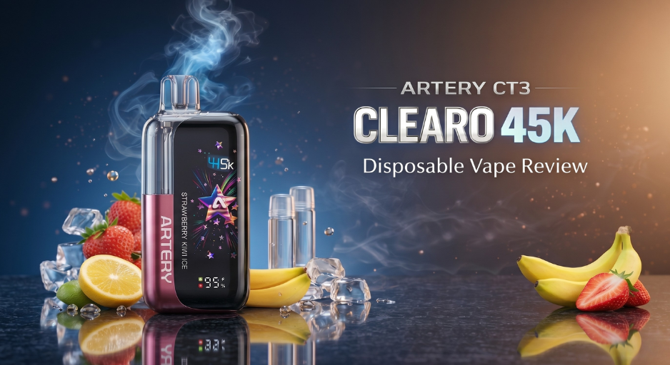 Artery CT3 Clearo 45K Review: 45,000 Puffs, Transparent Tank & 15 Flavors
