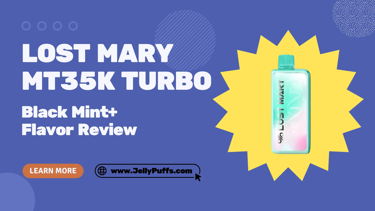 Black Mint+ Lost Mary MT35k Turbo Disposable Vape — Flavor Review