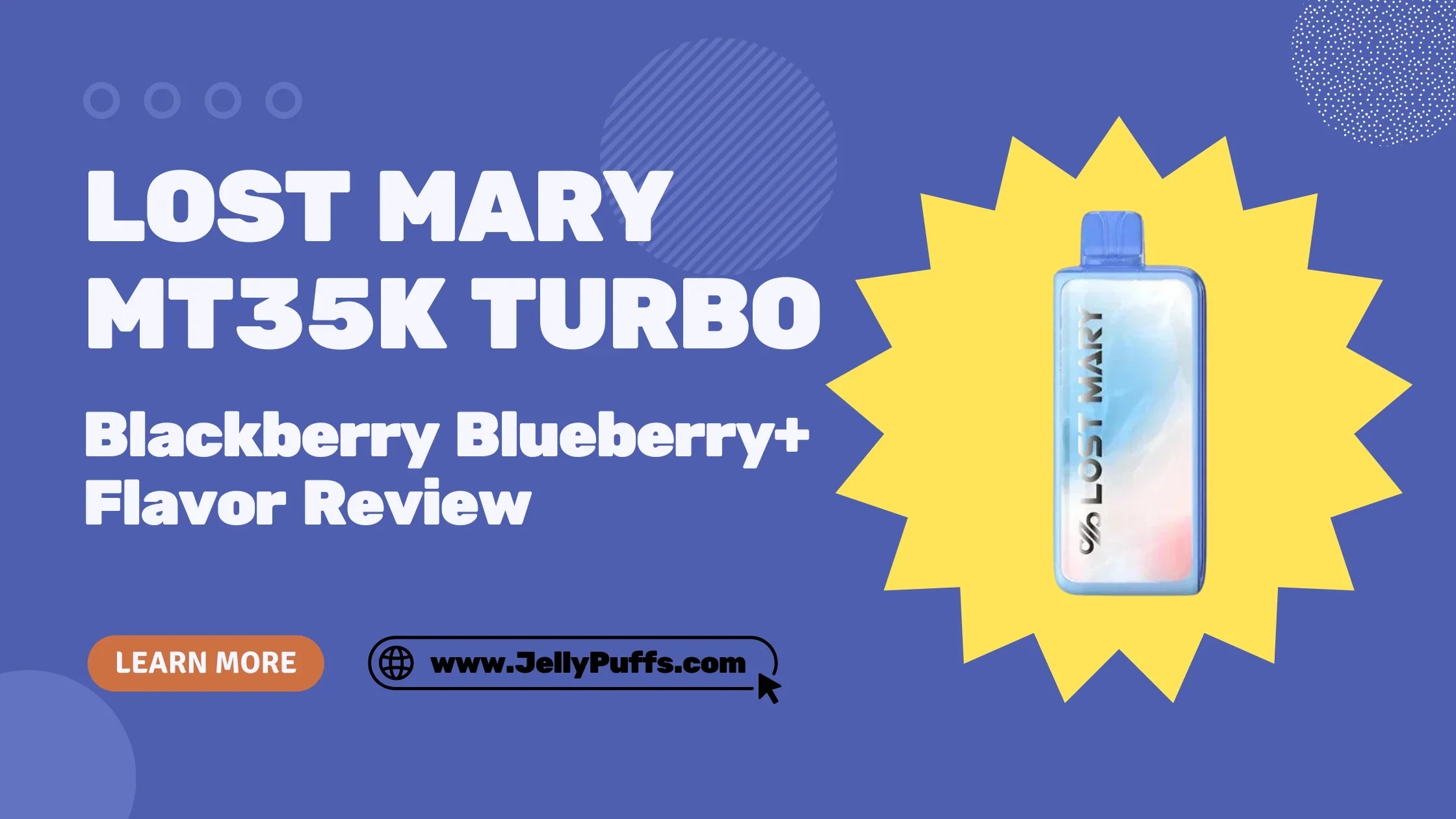 Blackberry Blueberry+ Lost Mary MT35k Turbo Disposable Vape — Flavor Review