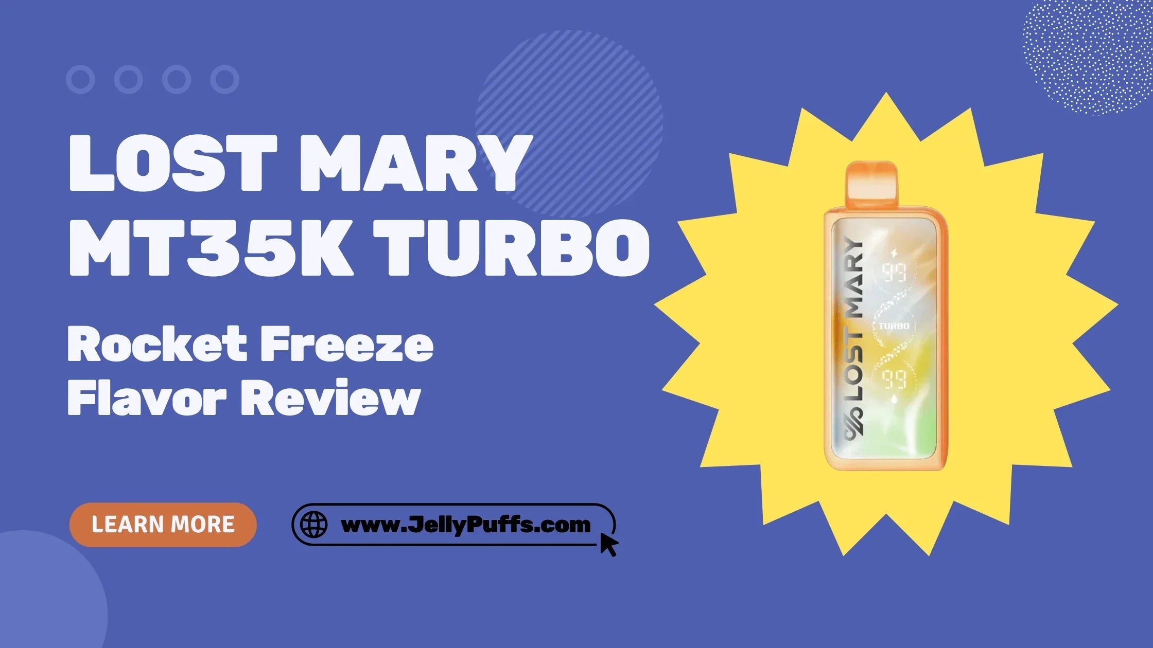 Rocket Freeze — Lost Mary MT35k Turbo Disposable Vape — Flavor Review