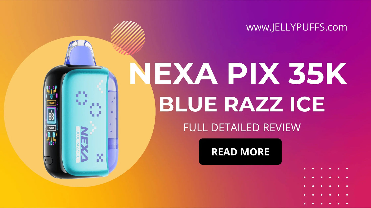 Blue Razz Ice - NEXA PIX 35k Disposable Vape Flavor Review