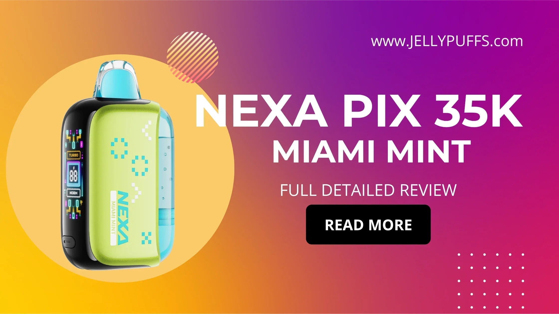 Miami Mint - NEXA Pix 35k Disposable Vape Flavor Review