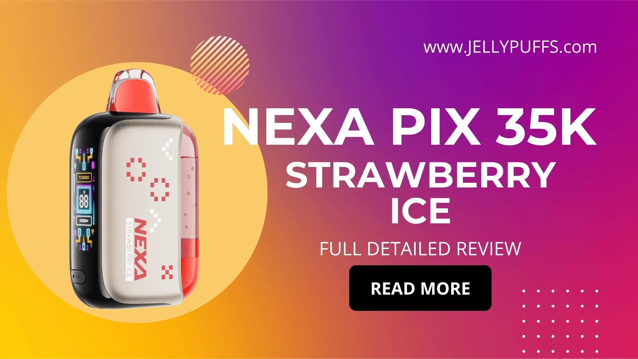 Strawberry Ice - NEXA PIX 35k Disposable Vape Flavor Review