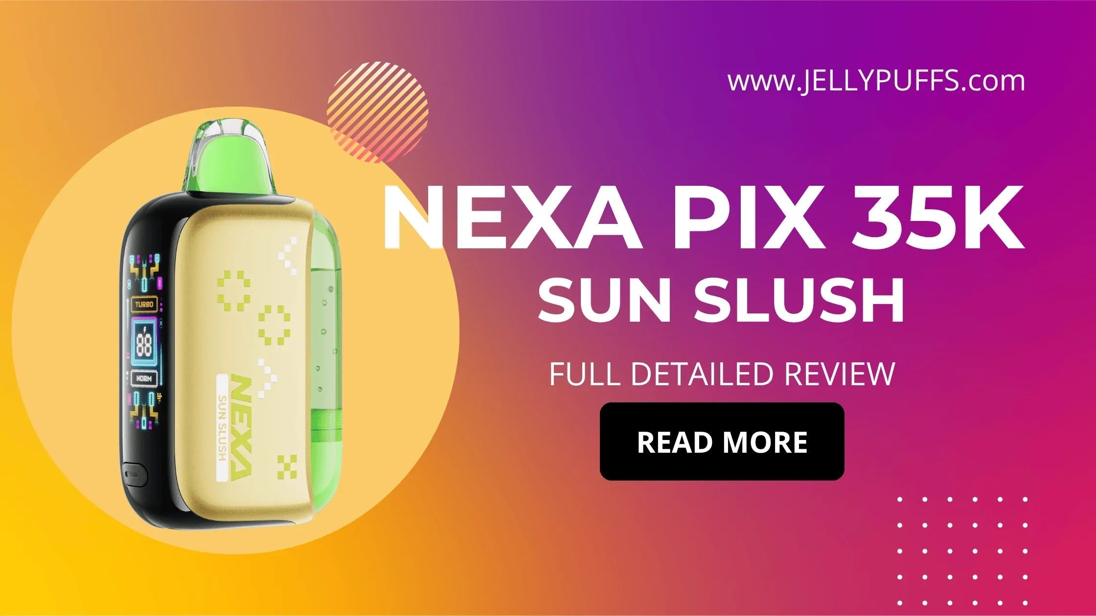 Sun Slush - NEXA PIX 35k Disposable Vape Flavor Review