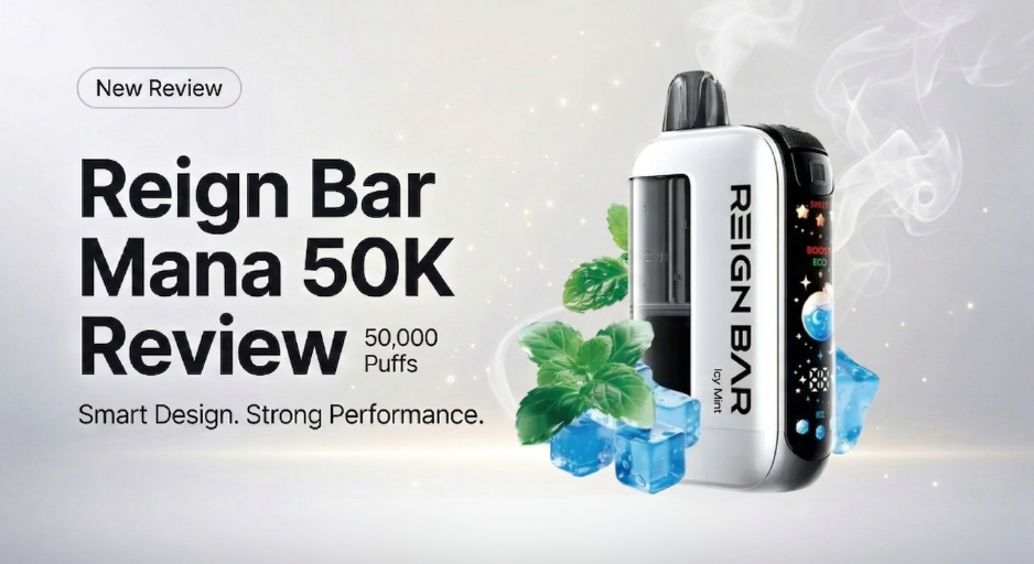 Reign Bar Mana 50K Review: 50,000 Puffs with Adjustable Sweetness & Ice