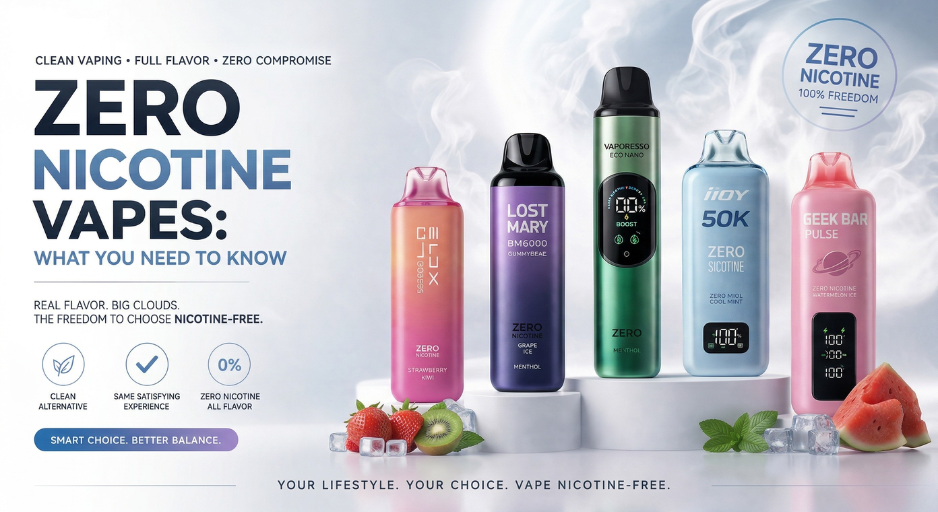 Zero Nicotine Disposable Vapes: Complete Buyer's Guide 2026